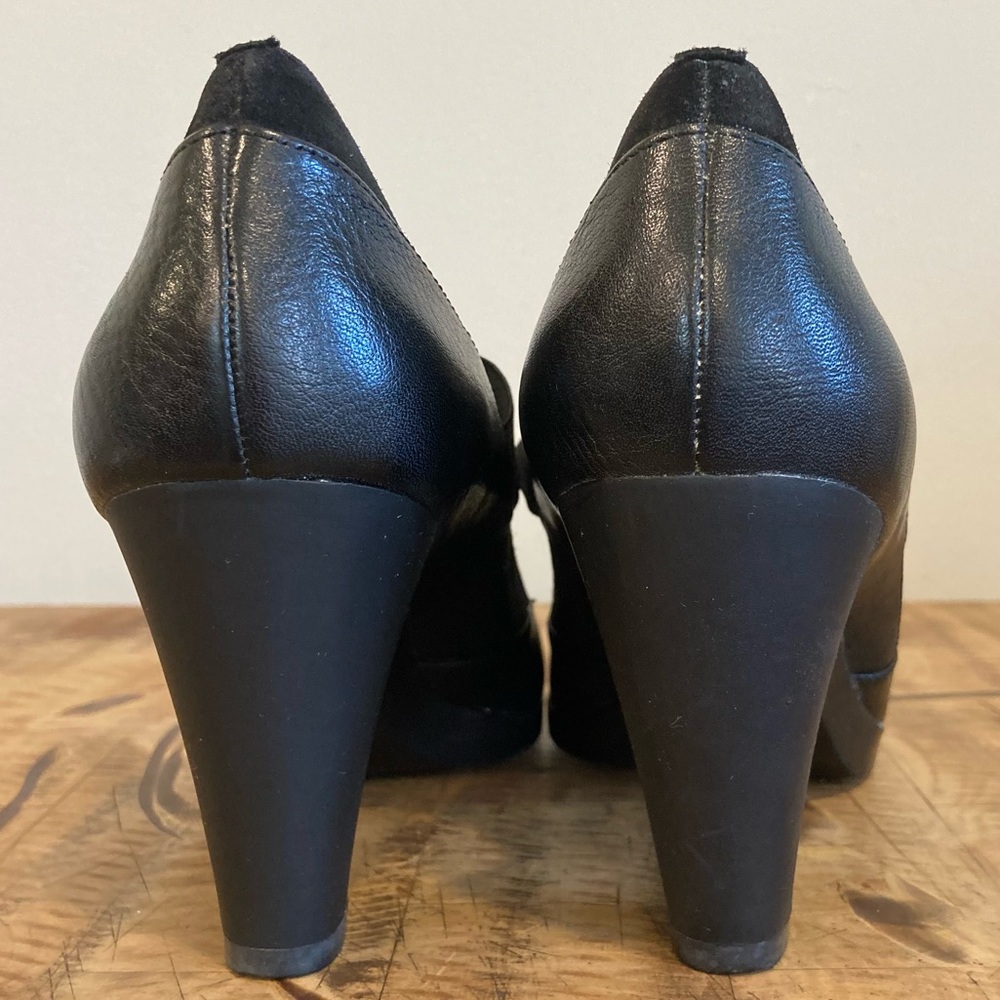 Women’s Black Leather Heels Circa Joan & David Size 7.5 CJ Shana - Picture 5 of 14